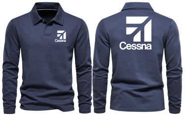 CESSNA LOGO LONG SLEEVE POLO